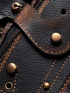 复古皮鞋细节特写