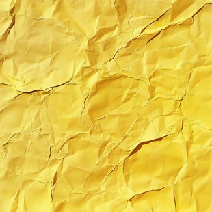黄色褶皱纸张纹理背景