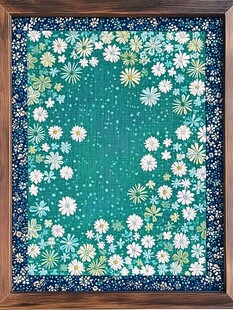 清新花卉图案装饰画