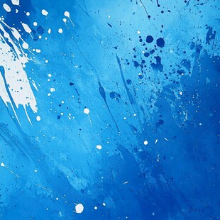蓝色泼墨艺术背景纹理