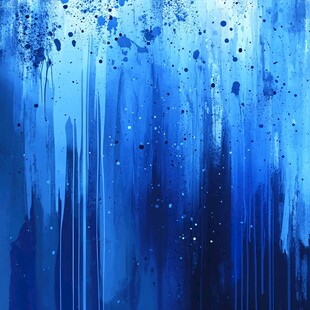 蓝色抽象泼墨艺术背景图