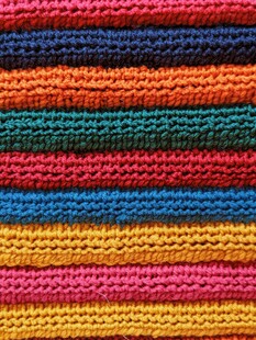 多彩针织条纹纹理图案