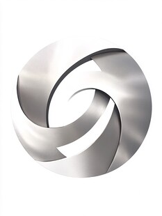 金属质感环形抽象图案