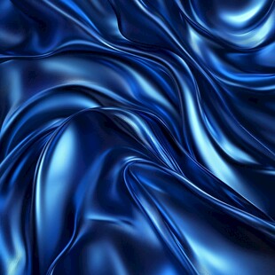 蓝色绸缎质感背景纹理图