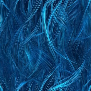蓝色飘逸发丝纹理背景图