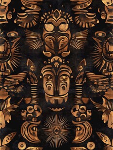 神秘古老图腾图案设计