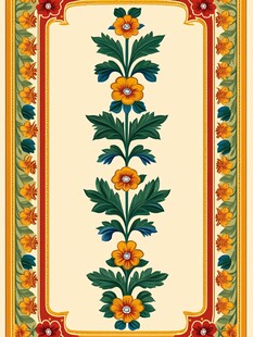 传统花卉装饰图案设计