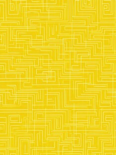 黄色几何线条无缝图案