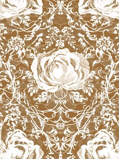 复古花卉锦缎图案设计