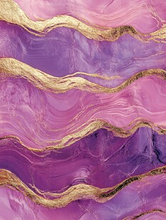 紫粉金纹流动艺术纹理