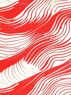 红白线条动感抽象图案