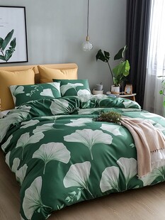 清新绿叶风卧室床上用品