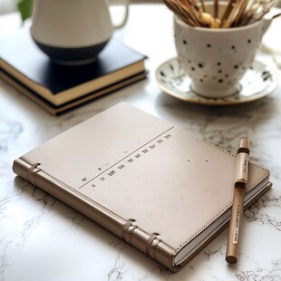 精致笔记本与文具的优雅组合