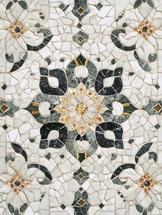 精致马赛克瓷砖拼花图案