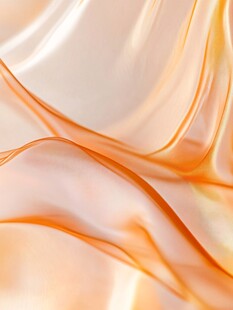 橙色流动丝滑质感背景图