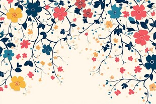 花卉装饰图案背景图