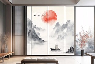 中式山水移门 意境空间