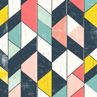 几何图案多彩拼接背景图