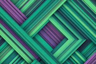绿紫交织的几何条纹图案