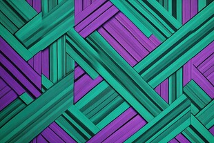 紫绿交织的几何编织图案