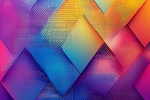 炫彩几何拼接背景图案