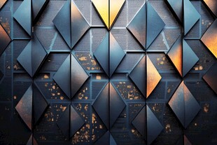 金属几何拼接立体纹理背景