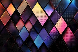 炫彩几何菱形背景图案