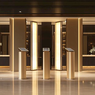 豪华大厅智能闸机设备展示