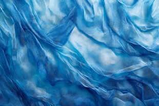 蓝色轻柔丝绸纹理