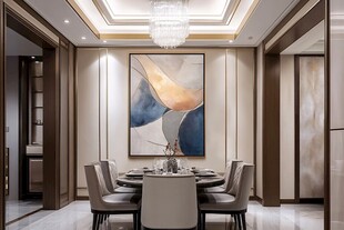 现代简约风豪华餐厅空间