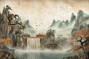 中式山水美景 古韵悠然