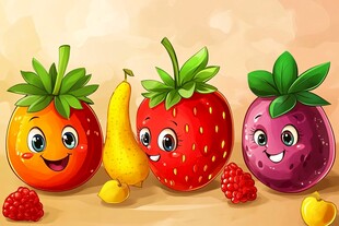 可爱卡通水果大集合