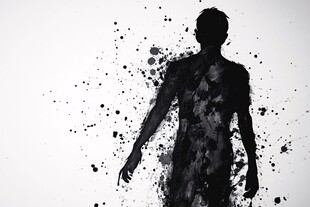 墨影人像 艺术泼墨效果