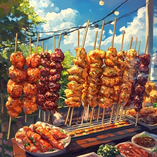 户外美味烧烤串串大集合