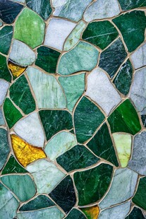 绿色碎瓷马赛克纹理图案