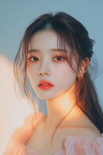 柔美少女的光影魅力时刻