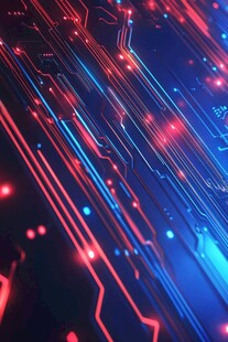 炫酷科技感电路线条图案