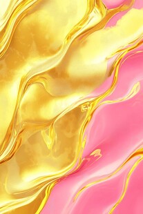 金粉交融的梦幻流体纹理