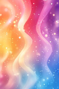 梦幻渐变炫彩波纹背景图