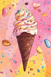 甜蜜冰淇淋 缤纷糖果世界