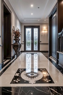 豪华大气的别墅入户走廊