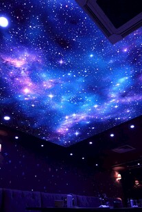 梦幻星空主题室内天花板