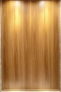 木质墙面 灯光映照显质感