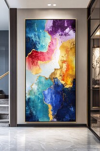 抽象艺术挂画装点时尚空间