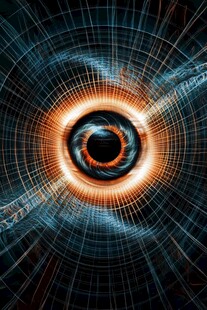炫彩科技感时空漩涡背景