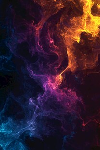 梦幻炫彩火焰烟雾背景图
