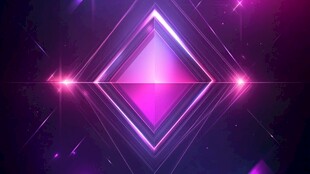 梦幻紫色霓虹几何光影效果