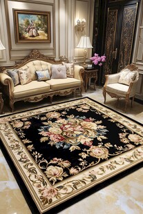 奢华欧式客厅与精美地毯