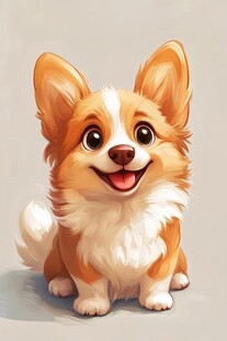 可爱柯基犬的治愈瞬间