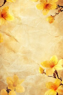 春日黄花背景图